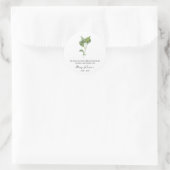 Basil Memorial Funerary Seed Packet Runder Aufkleber (Tasche)