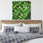 Basil Pflanze Foto Muster Wrapped canvas Leinwanddruck (Insitu (Schlafzimmer))