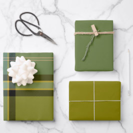 Basil & Sage Geschenkpapier-Set mit 3 flachen Böge Geschenkpapier Set