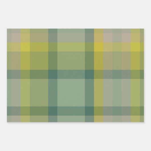 Basil & Sage Wrapping Paper Flat Sheet Set of 3 Geschenkpapier Set (Vorderseite)