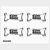 BASIL 'SPICE JAR' STICKER (Blatt)