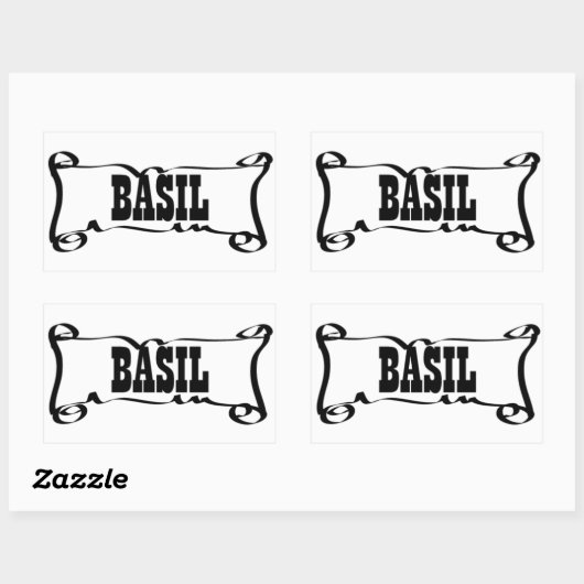 BASIL 'SPICE JAR' STICKER (Blatt)