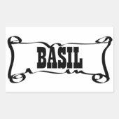 BASIL 'SPICE JAR' STICKER (Vorderseite)