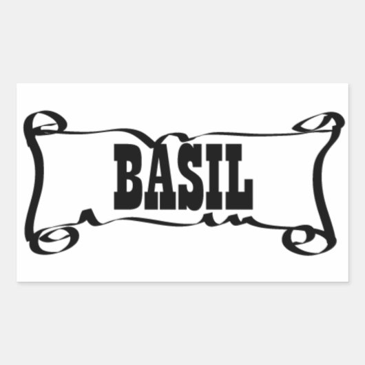 BASIL 'SPICE JAR' STICKER (Vorderseite)