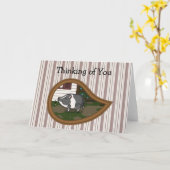 Basil the Pig Card Karte (Gelbe Blume)