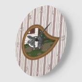 Basil the Pig Clock Große Wanduhr (Winkel)