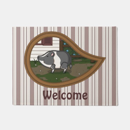Basil the Pig Doormat Fußmatte (Vorderseite)