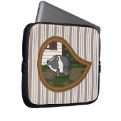 Basil the Pig Laptop Case (Vorne Rechts)