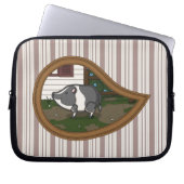 Basil the Pig Laptop Case (Vorderseite)