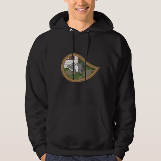 Basil the Pig Men Dark Shirt (Vorderseite)
