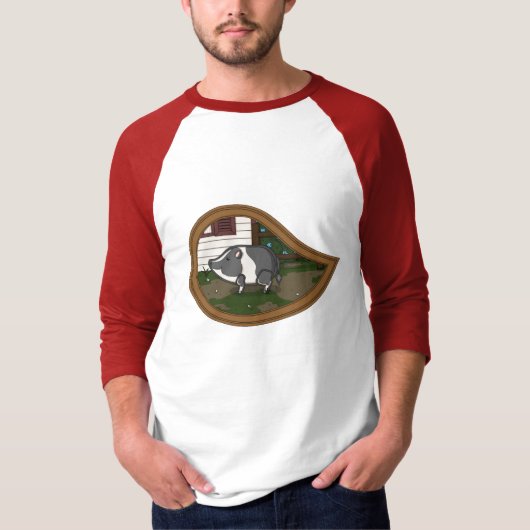 Basil the Pig Men's Light Shirt (Vorderseite)