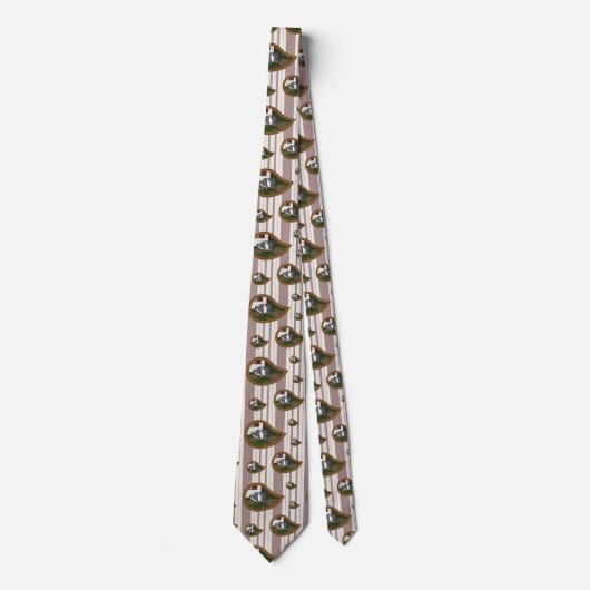 Basil the Pig Men's Neck Tie Krawatte (Vorderseite)