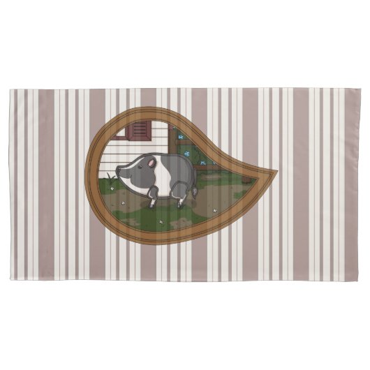 Basil the Pig Pillow Case Kissenbezug (Vorderseite)