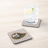 Basil the Pig Square Untersetzer (Rechte Seite)