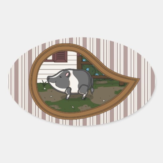 Basil the Pig Sticker (Vorderseite)