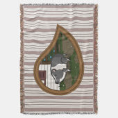 Basil the Pig Throw Blanket Decke (Vorderseite Vertikal)