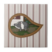Basil the Pig Tile Fliese (Vorderseite)