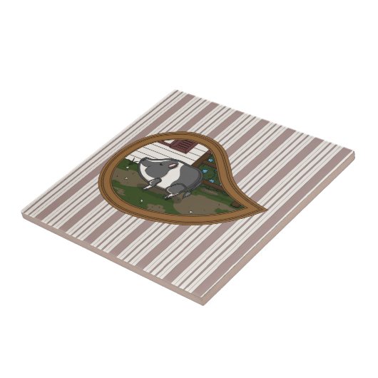 Basil the Pig Tile Fliese (Seite)