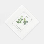 Basilic - serviette (Ecke)