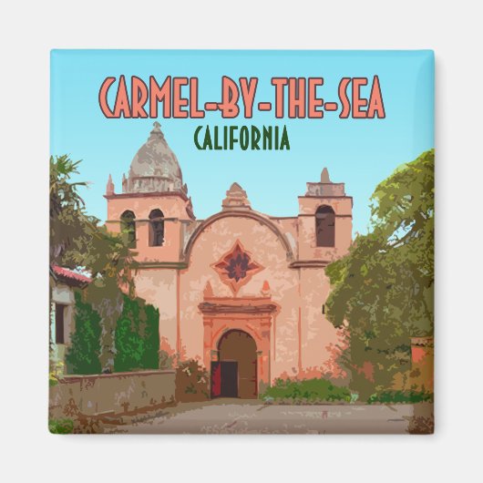 Basilica Carmel-by-the-Sea Mission Magnet (Vorne)