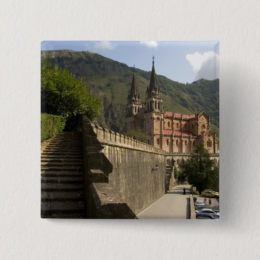 Basilica de Covadonga, Nordwestspanien. Button (Vorderseite)
