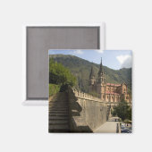 Basilica de Covadonga, Nordwestspanien. Magnet (Vorderseite/Rückseite)