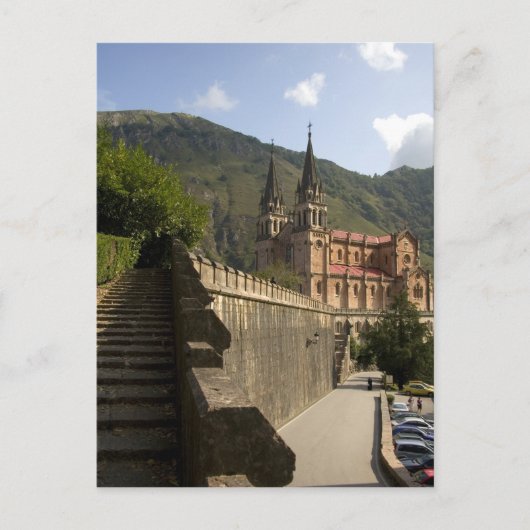 Basilica de Covadonga, Nordwestspanien. Postkarte (Vorderseite)