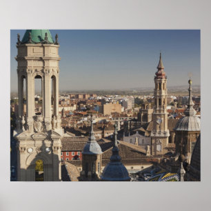 Basilica de Nuestra Senora del Pilar Poster