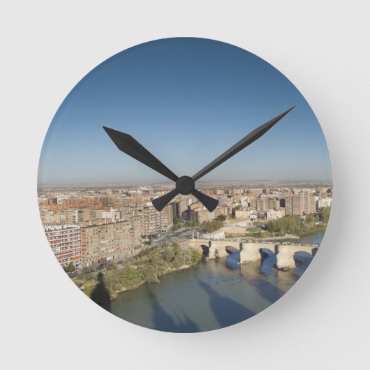 Basilica de Nuestra Senora del Pilar Runde Wanduhr (Vorderseite)