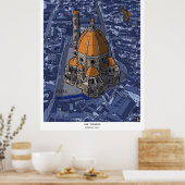 Basilica di San Lorenzo Florenz Italien Poster (Küche)