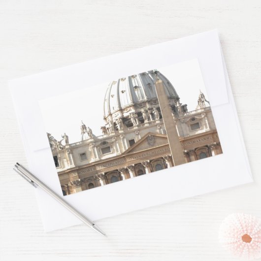 Basilica di San Pietro Rechteckiger Aufkleber (Umschlag)