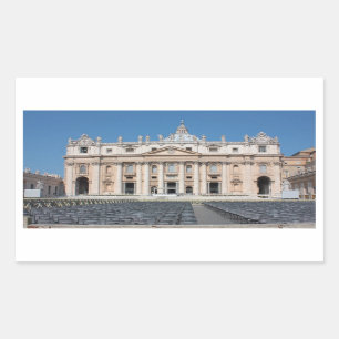Basilica di San Pietro, Vatikanstadt, Rom, Italien Rechteckiger Aufkleber