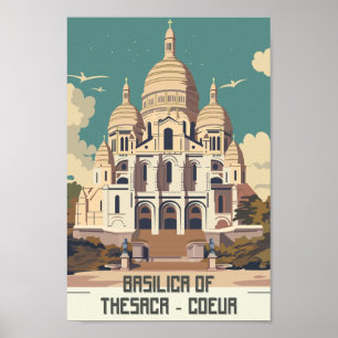 Basilica di Thesaca Coeur Paris Poster