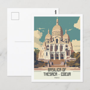 Basilica di Thesaca Coeur Paris Postkarte