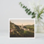 Basilica Notre Dame, Lourdes, Frankreich Postkarte (Stehend Vorderseite)