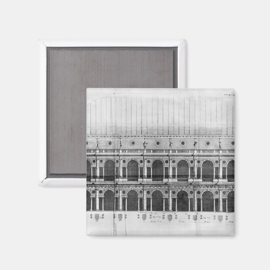 Basilica Palladiana de Vicenza Magnet (Vorderseite/Rückseite)