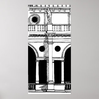 Basilica Palladiana Kunstvoll wandern im Valle Ver Poster