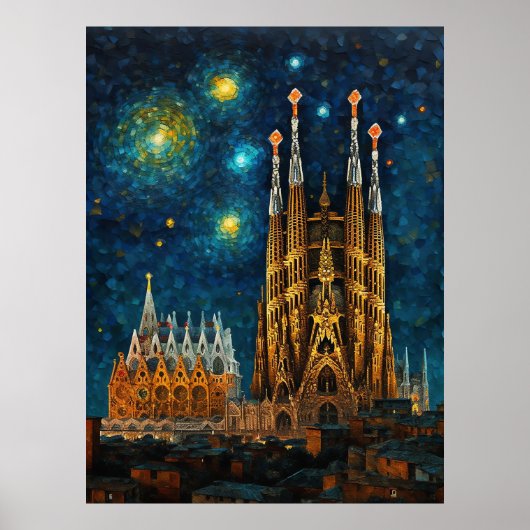 Basilica Sagrada Familia Poster (Vorne)