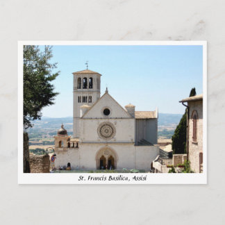 Basilica San Francisco, San Francesco Assisi Itali Postkarte