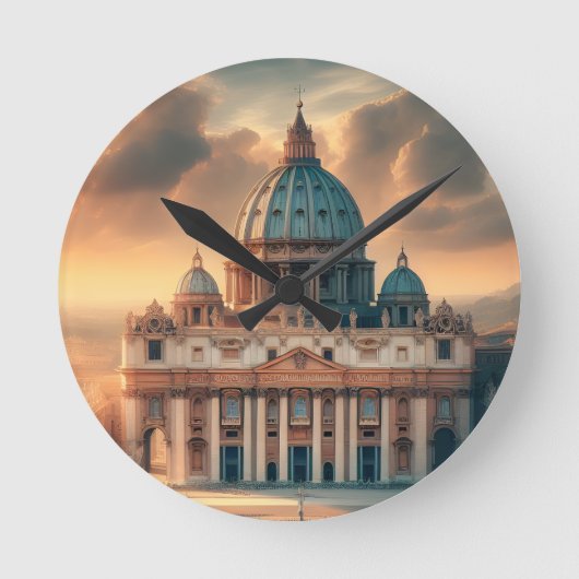 Basilica San Pietro - Italien - Reisen Runde Wanduhr (Vorderseite)