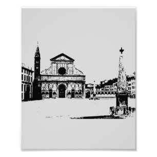 Basilica Santa Maria Novella in Florenz, Italien Fotodruck
