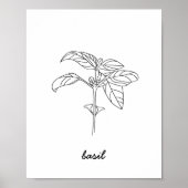 BasiliIllustration Print Poster (Vorne)