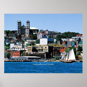 Basilika an der Küste in St. John's Poster