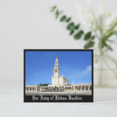 Basilika der Dame von Fátima in Fátima, Portugal Postkarte (Stehend Vorderseite)