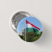 Basilika Esztergom und ungarische Flagge Button (Vorne & Hinten)