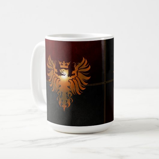 Basilika-Korps-Logo-Tasse Kaffeetasse (Vorderseite Links)