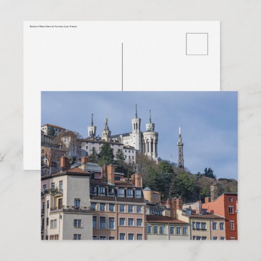 Basilika Notre-Dame de Fourvière #2 Postkarte (Vorne/Hinten)