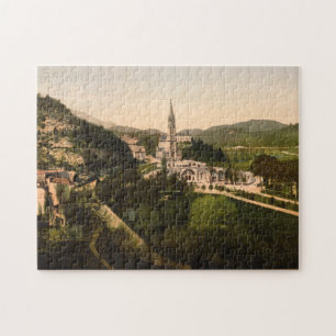 Basilika Notre Dame, Lourdes, Frankreich Puzzle