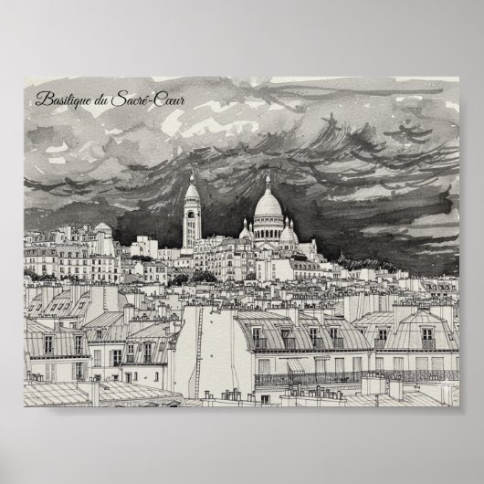 Basilika Sacré-Cœur Poster (Vorne)