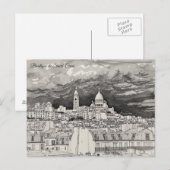 Basilika Sacré-Cœur Postkarte (Vorne/Hinten)